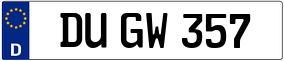 Truck License Plate